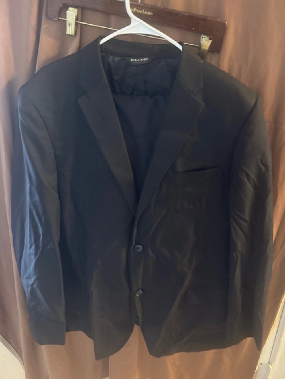 Bolzano Black Men's  suite Two-Button Blazer and pants